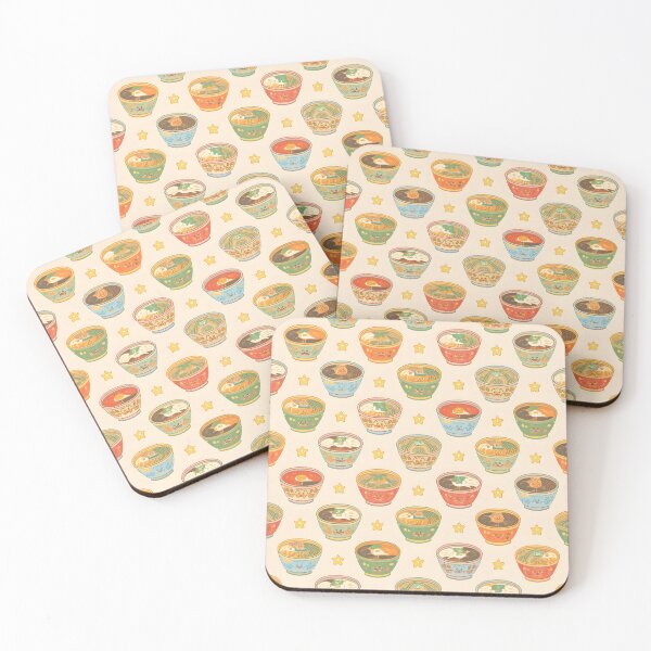 Item preview, Cute Anime Ramen and Stars Kawaii Pattern designed and sold by tokstoremx.