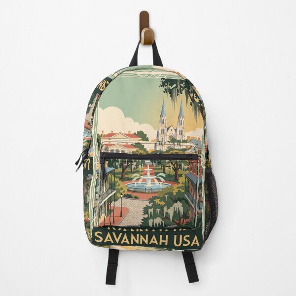 Item preview, Savannah Georgia Vintage Travel Poster designed and sold by Bomax121.