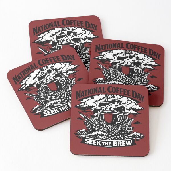 Item preview, Seek The Brew National Coffee Day Pirate Adventure designed and sold by irfanshikh.