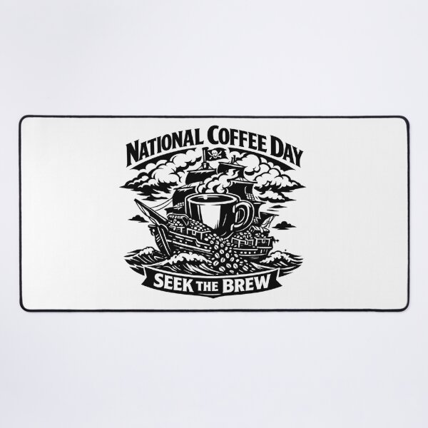 Item preview, Seek The Brew National Coffee Day Pirate Adventure designed and sold by irfanshikh.