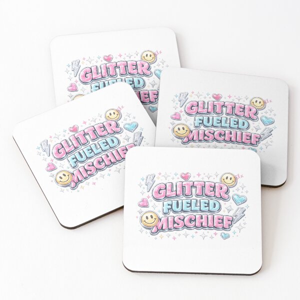 Item preview, Glitter Fueled Mischief Cute Funny Girly Aesthetic Retro Coquette Design designed and sold by SoulThread Studio.