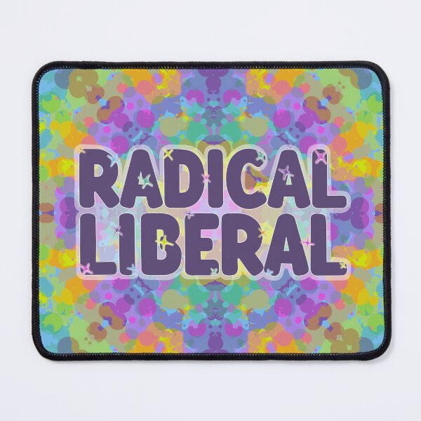Item preview, Radical Liberal | Political Art Print | Groovy Protest Sticker designed and sold by RareSquareBearArts.