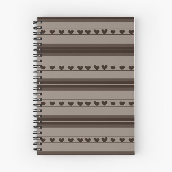 Item preview, Light Brown & Dark Brown Hearts in Stripes designed and sold by KSimpson838.