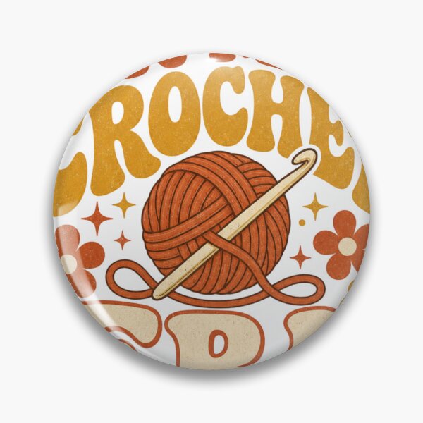 Artikelvorschau, In My Crochet Era Retro Häkeln Spruch entworfen und verkauft von BoosterShop.