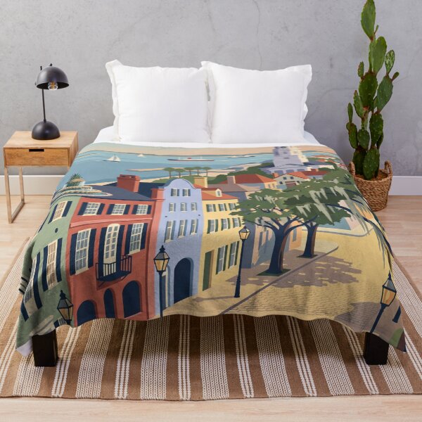 Item preview, Charleston South Carolina Vintage Travel Poster designed and sold by Bomax121.