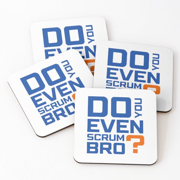 Item preview, Funny Scrum Master - Do You Even Scrum Bro Agile Tech - Blue and Orange Edition designed and sold by 3hornCreations.