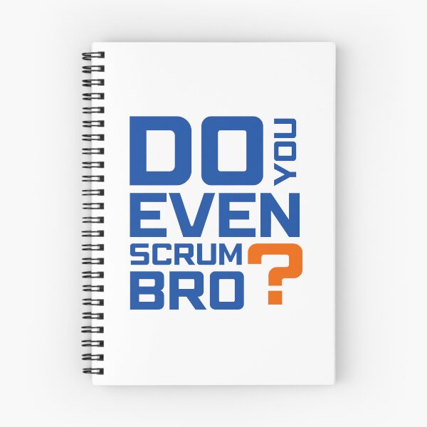 Item preview, Funny Scrum Master - Do You Even Scrum Bro Agile Tech - Blue and Orange Edition designed and sold by 3hornCreations.