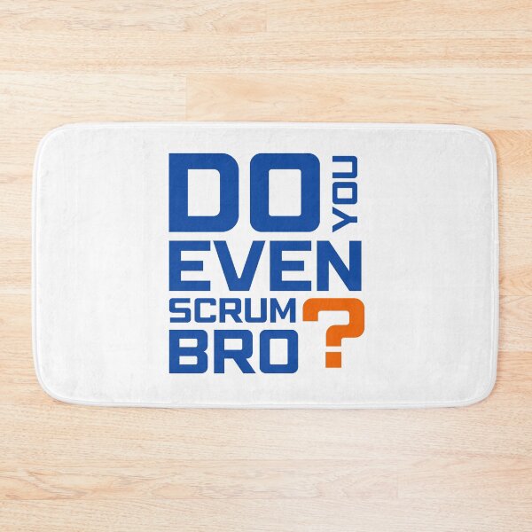 Item preview, Funny Scrum Master - Do You Even Scrum Bro Agile Tech - Blue and Orange Edition designed and sold by 3hornCreations.
