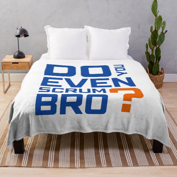 Item preview, Funny Scrum Master - Do You Even Scrum Bro Agile Tech - Blue and Orange Edition designed and sold by 3hornCreations.