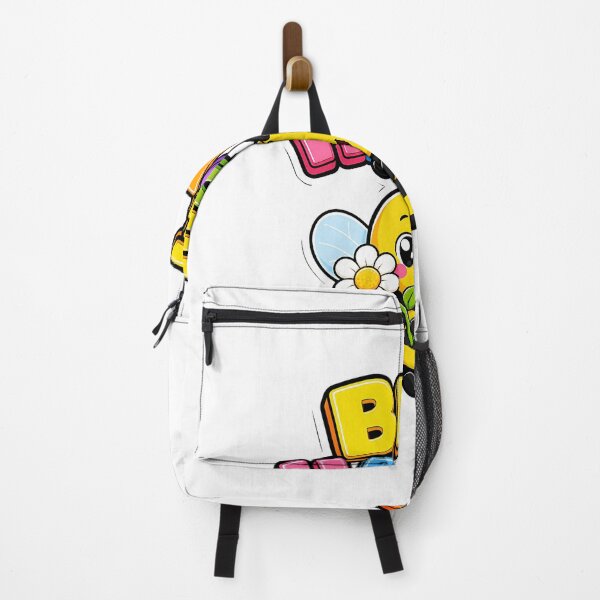 Item preview, Bee Happy Sweet Bee with Flower Kawaii Saying designed and sold by BoosterShop.