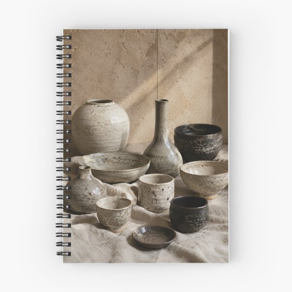 Item preview, Earthen Stillness | Wabi-Sabi Ceramic Still Life Print | Rustic Pottery Wall Art | Japandi Neutral Home Decor | Muted Earth Tones Printable designed and sold by SoftSpaceDesign.