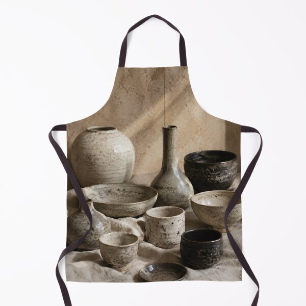 Item preview, Earthen Stillness | Wabi-Sabi Ceramic Still Life Print | Rustic Pottery Wall Art | Japandi Neutral Home Decor | Muted Earth Tones Printable designed and sold by SoftSpaceDesign.