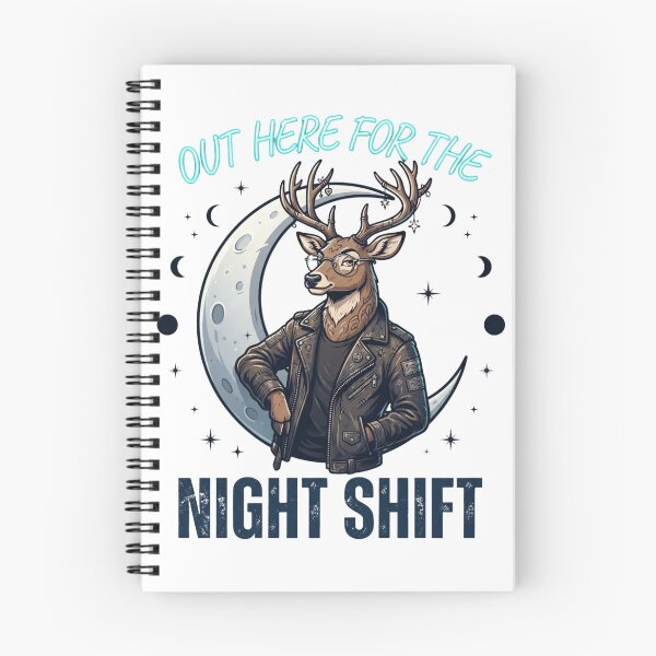 Item preview, Night Shift Deer – Glasses on the Moon designed and sold by yanderedev.