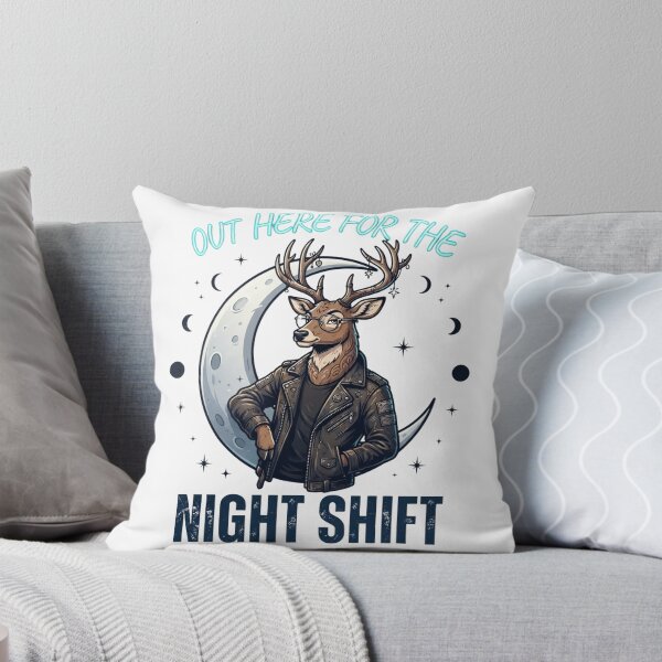 Item preview, Night Shift Deer – Glasses on the Moon designed and sold by yanderedev.