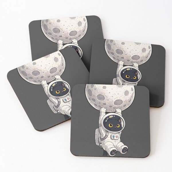 Item preview, Astronaut cat with moon. designed and sold by DreamCloths12.