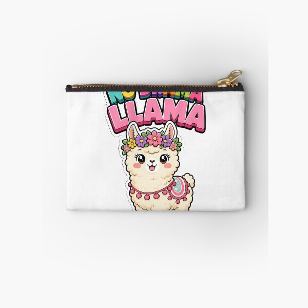 Item preview, No Drama Llama Cute Llama with Flower Crown Kawaii designed and sold by BoosterShop.