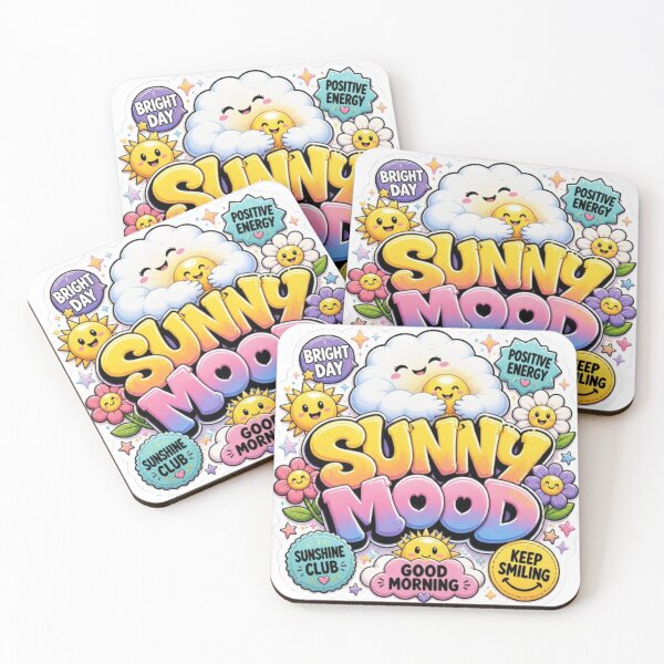 Item preview, Sunny Mood – Happy Pixel Cloud Sticker | Cute Kawaii Sunshine Graffiti Vinyl Decal designed and sold by Stylestickers55.