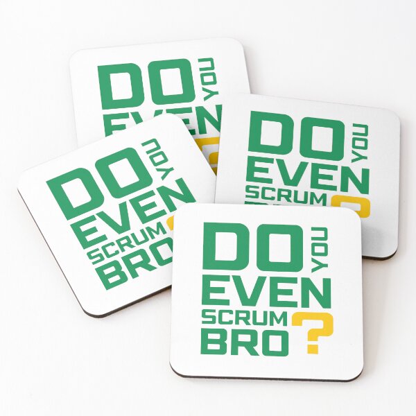 Item preview, Funny Scrum Master - Do You Even Scrum Bro Agile Tech - Green and Yellow Edition designed and sold by 3hornCreations.