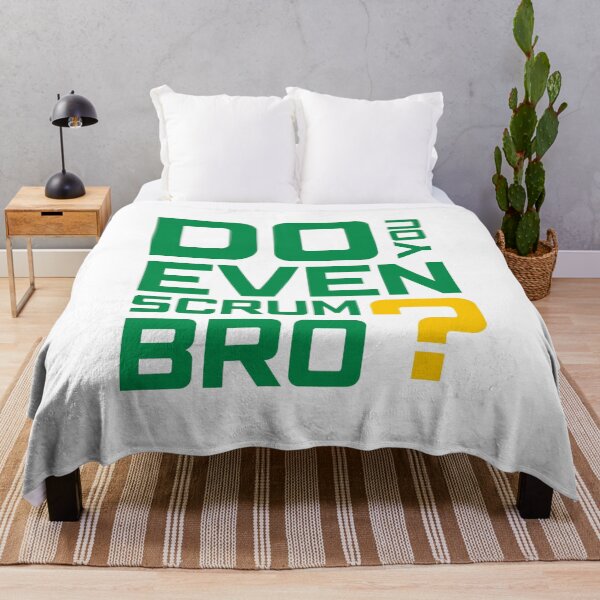 Item preview, Funny Scrum Master - Do You Even Scrum Bro Agile Tech - Green and Yellow Edition designed and sold by 3hornCreations.