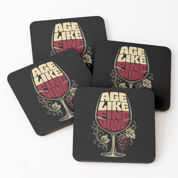 Item preview, Age Like Fine Wine - Vintage Wine Glass Graphic designed and sold by Boithabiso Mofo.