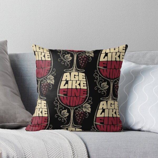 Item preview, Age Like Fine Wine - Vintage Wine Glass Graphic designed and sold by Boithabiso Mofo.