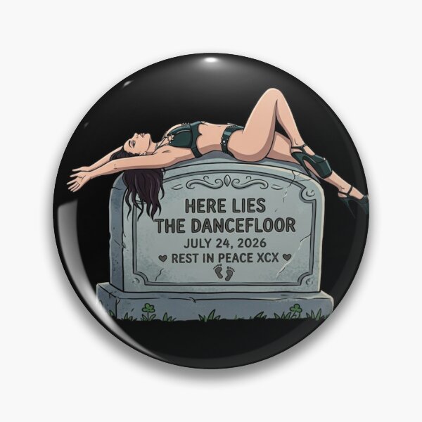 Item preview, CHARLI XCX The Dancefloor Is Dead. RIP ~ Music, Fashion, Film ~ Rock Music designed and sold by TheLastGarden.