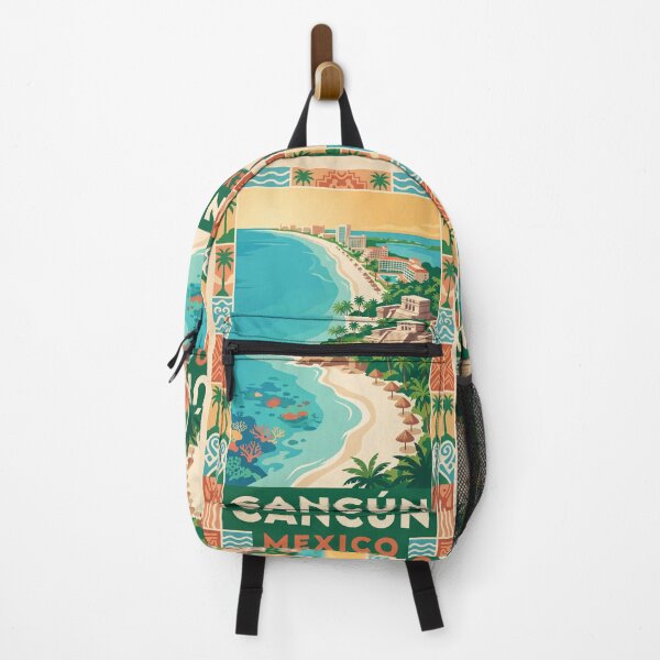 Item preview, Cancún Mexico Vintage Travel Poster designed and sold by Bomax121.