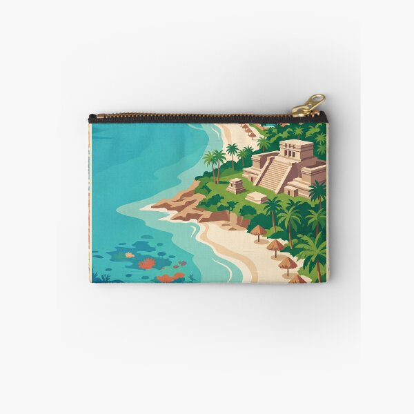 Item preview, Cancún Mexico Vintage Travel Poster designed and sold by Bomax121.