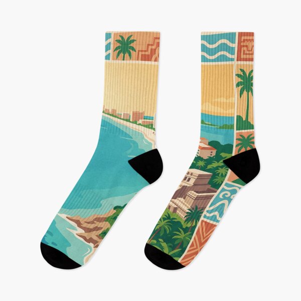 Item preview, Cancún Mexico Vintage Travel Poster designed and sold by Bomax121.