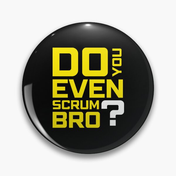 Item preview, Funny Scrum Master - Do You Even Scrum Bro Agile Tech - Yellow and White Edition designed and sold by 3hornCreations.