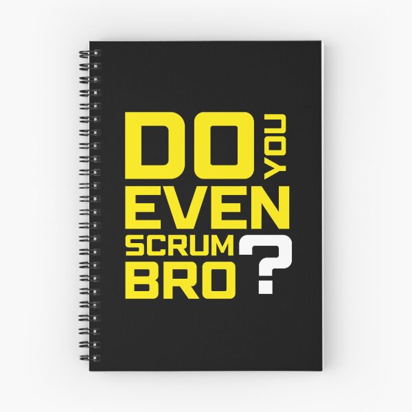 Item preview, Funny Scrum Master - Do You Even Scrum Bro Agile Tech - Yellow and White Edition designed and sold by 3hornCreations.