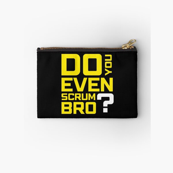 Item preview, Funny Scrum Master - Do You Even Scrum Bro Agile Tech - Yellow and White Edition designed and sold by 3hornCreations.