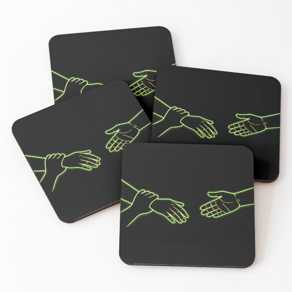 Item preview, Minimalist NLP Handshake Interrupt Pattern Break Neon Art designed and sold by PERSPECTIVERED.