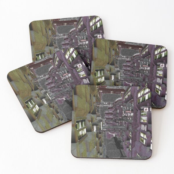 Item preview, Green and Purple City designed and sold by AlicetheRose98.