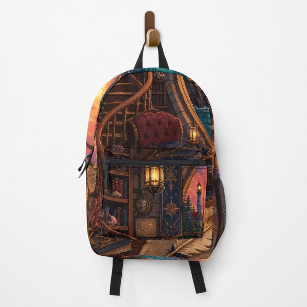 Item preview, Sunset Cartographer's Library and the Sea Dragon  designed and sold by Sketchlegacy.