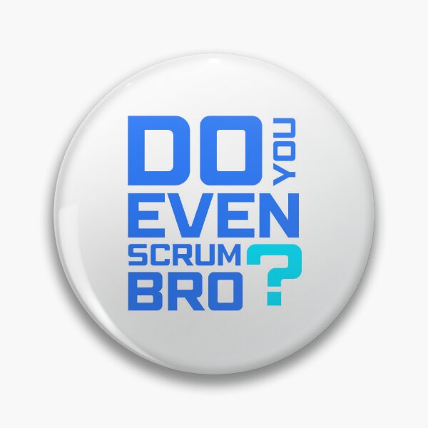 Item preview, Funny Scrum Master - Do You Even Scrum Bro Agile Tech - Blue and Cyan Edition designed and sold by 3hornCreations.