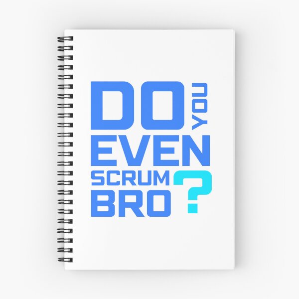 Item preview, Funny Scrum Master - Do You Even Scrum Bro Agile Tech - Blue and Cyan Edition designed and sold by 3hornCreations.
