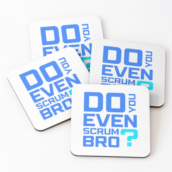 Item preview, Funny Scrum Master - Do You Even Scrum Bro Agile Tech - Blue and Cyan Edition designed and sold by 3hornCreations.
