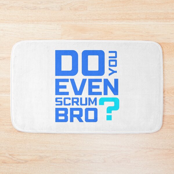 Item preview, Funny Scrum Master - Do You Even Scrum Bro Agile Tech - Blue and Cyan Edition designed and sold by 3hornCreations.