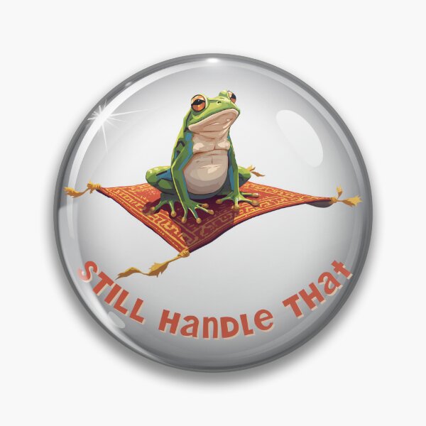 Item preview, Still Handle That – Funny Frog on a Flying Carpet designed and sold by TestudoDesign.