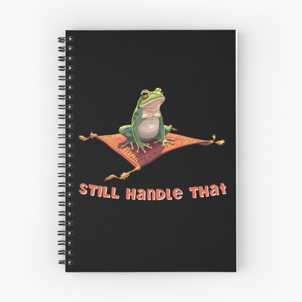 Item preview, Still Handle That – Funny Frog on a Flying Carpet designed and sold by TestudoDesign.