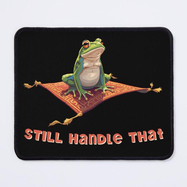Item preview, Still Handle That – Funny Frog on a Flying Carpet designed and sold by TestudoDesign.