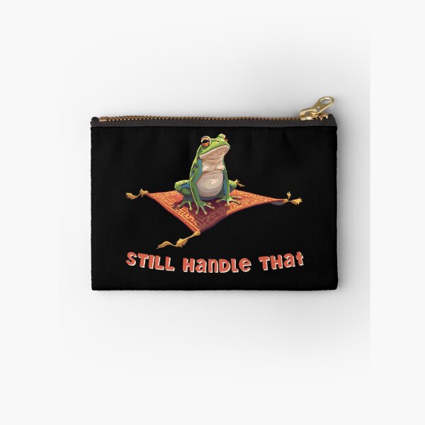 Item preview, Still Handle That – Funny Frog on a Flying Carpet designed and sold by TestudoDesign.