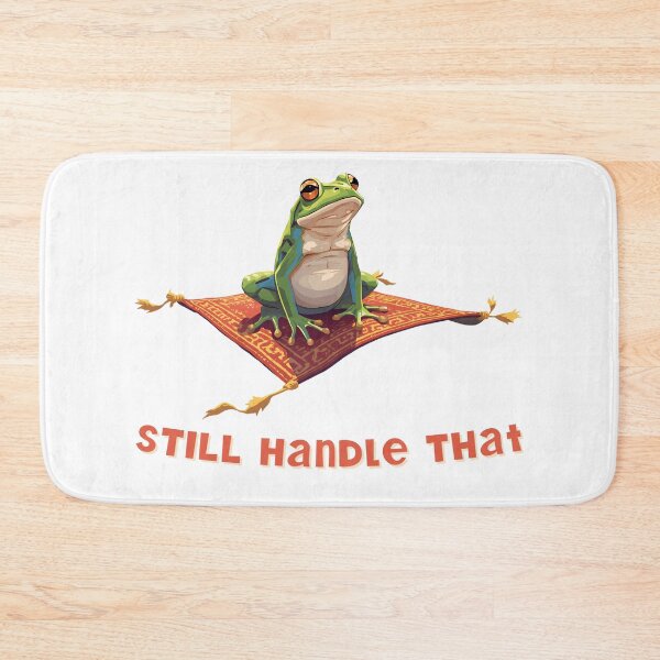 Item preview, Still Handle That – Funny Frog on a Flying Carpet designed and sold by TestudoDesign.