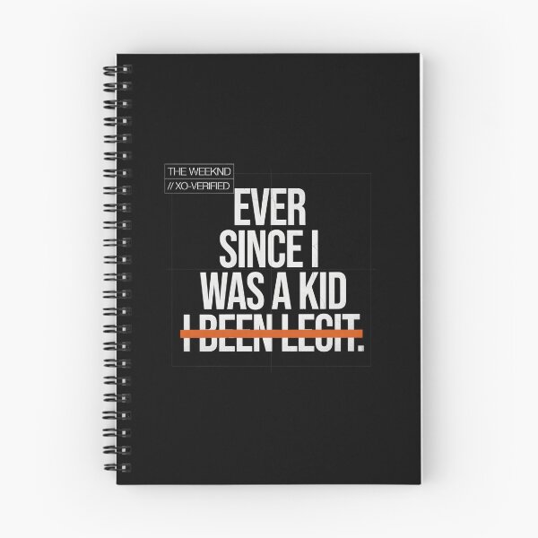 Item preview, Ever Since I Was A Kid I Been Legit - The Weeknd Minimal designed and sold by Enea Kelo.