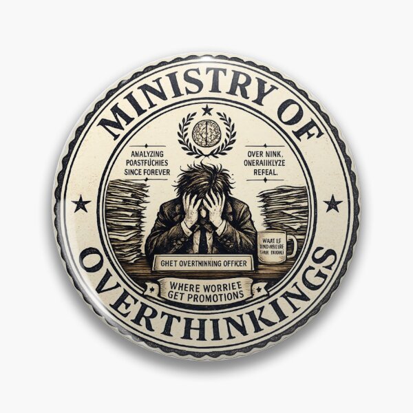 Item preview, Department of Overthinking designed and sold by Stikaro.