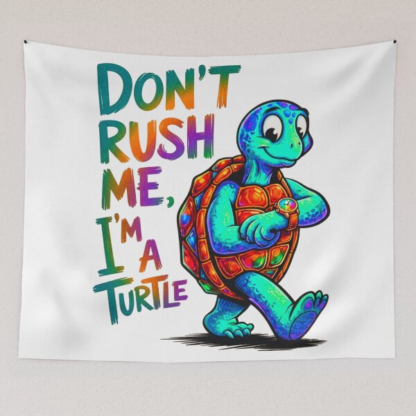 Item preview, Dont Rush Me Im Turtle Funny Retro Design designed and sold by ExploreAura Studio.