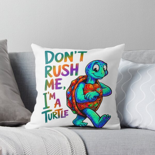 Item preview, Dont Rush Me Im Turtle Funny Retro Design designed and sold by ExploreAura Studio.