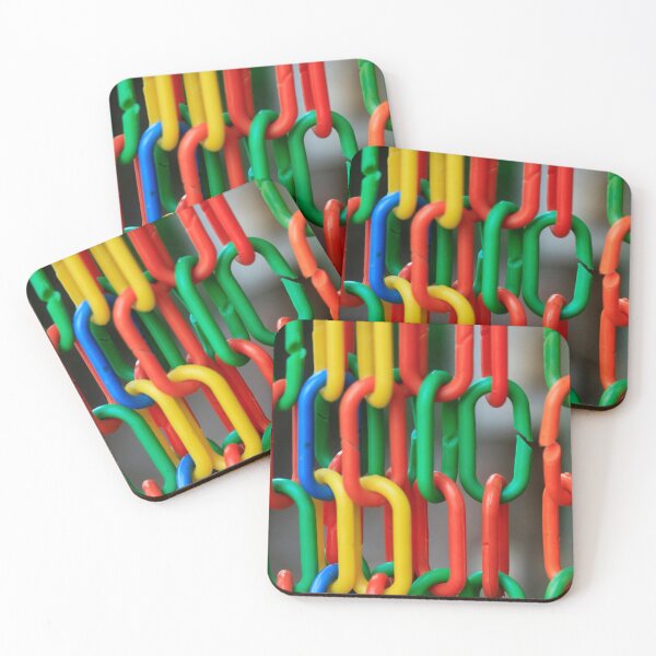 Item preview, Red,yellow, green and blue plastic pattern  designed and sold by olena2552.
