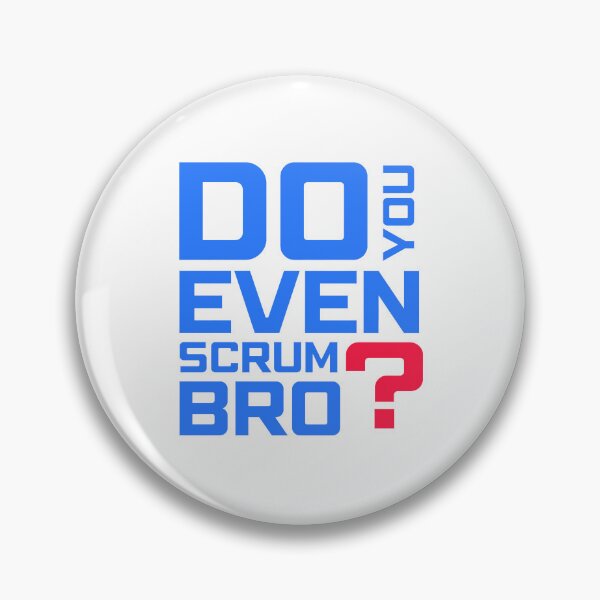 Item preview, Funny Scrum Master - Do You Even Scrum Bro Agile Tech - Blue and Red Edition designed and sold by 3hornCreations.